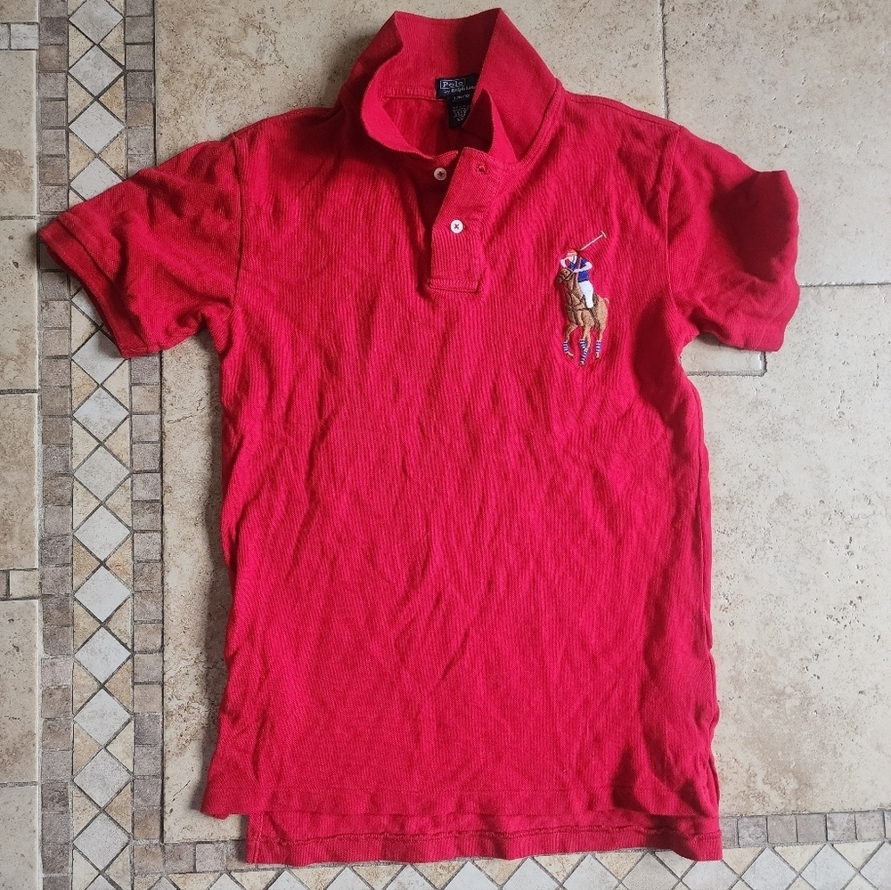 Polo Ralph Lauren Red Kids Big Pony Shirt